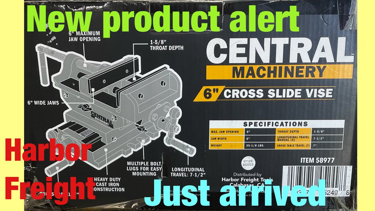 Harbor freight central machinery 6 inch cross slide vise