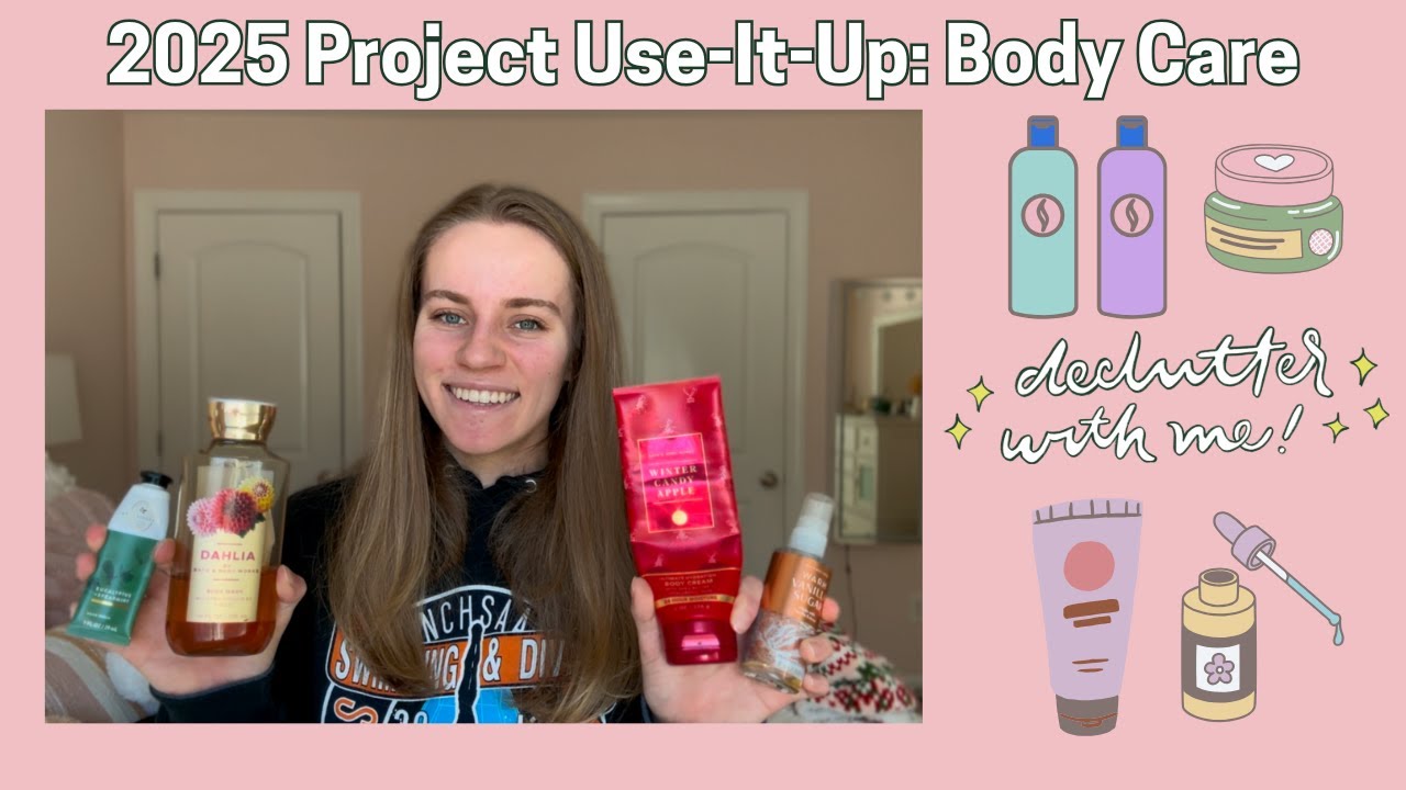 2025 Project Use-It-Up: Body Care | Decluttering my Bath & Body Works Collection!!