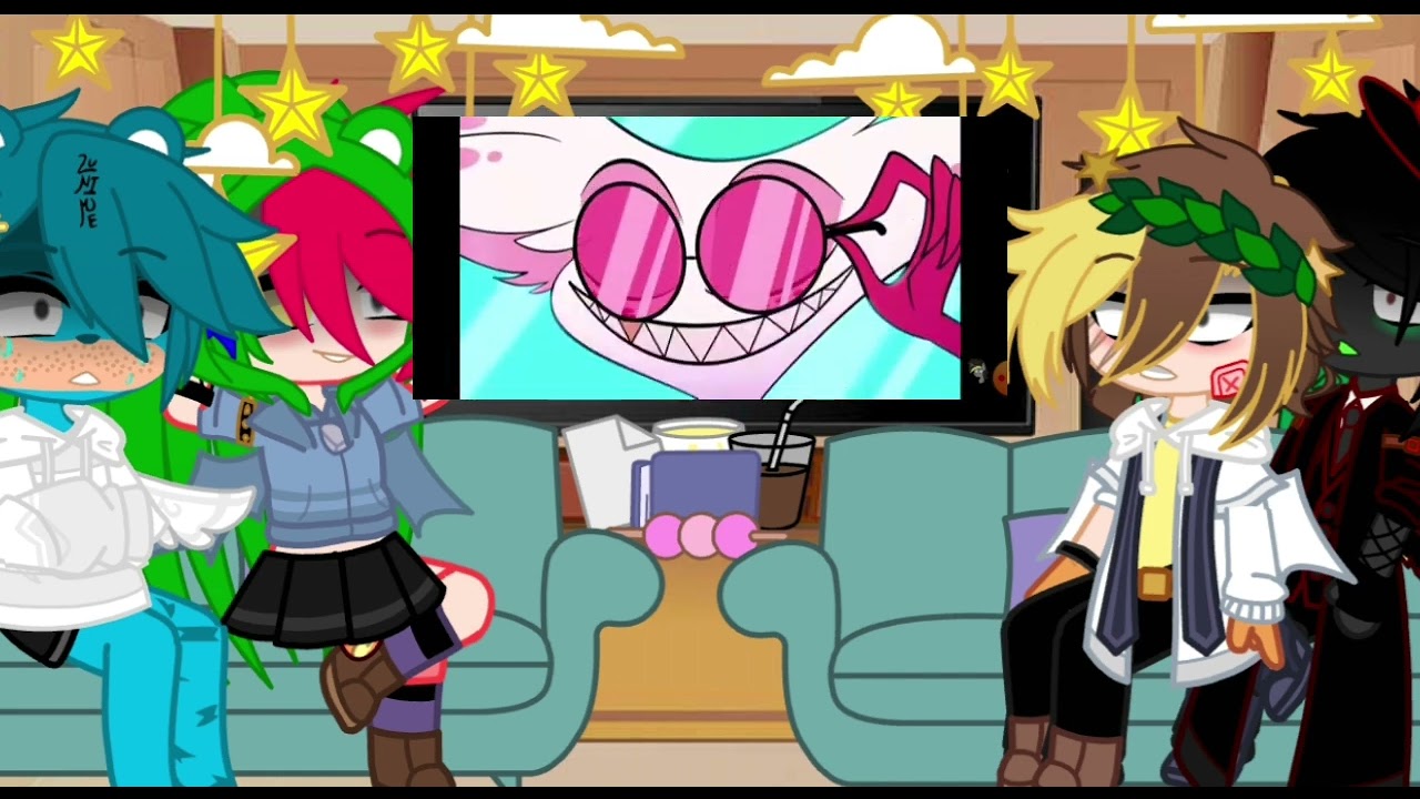 ~Villanos reaccionan a  dr.flug  es angel  dust~[2/3 ]blak hat x dr.flug