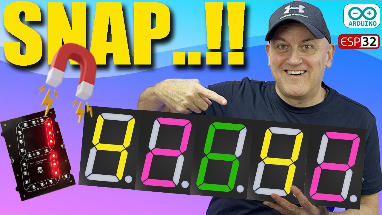 Can&rsquo;t  imagine HOW this DISPLAY led works - MAGNETIC  Digital Clock