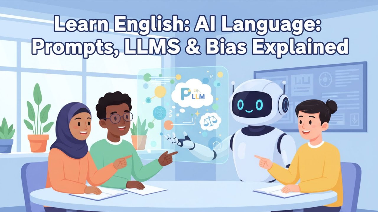 Mastering AI's Language: Prompts, LLMs & Bias (English Learners, B2)