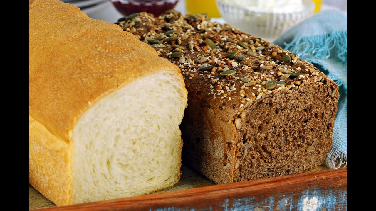 AS RECEITAS CASEIRAS DE PÃO 100% INTEGRAL E DE PÃO DE FORMA BRANCO MAIS DELICIOSOS DO MUNDO!