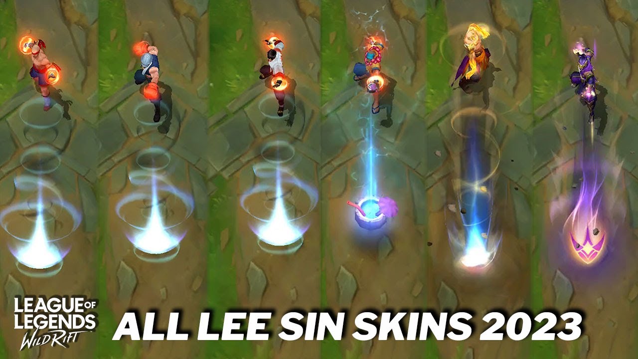All Lee Sin Skins 2023 Comparison Wildrift