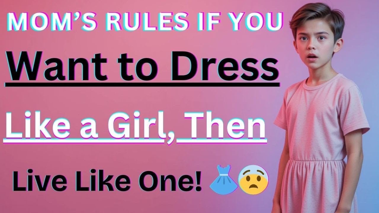 Mom’s Rules If You Want to Dress Like aGirl,Then Live Like One!👗😨Crossdressedstory,Boy2Girl,M2F,TGTF