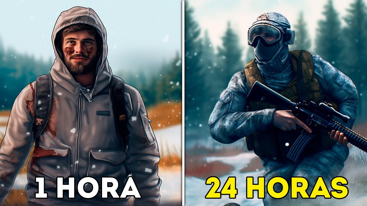 SOBREVIVI 24 HORAS NO MAPA MAIS HARDCORE DO DAYZ