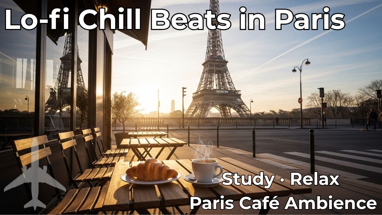 ☕ Coffee Shop Lo-fi – Bossa Nova Inspired Chill Beats for Study, Work & Relaxation in Paris 🎶