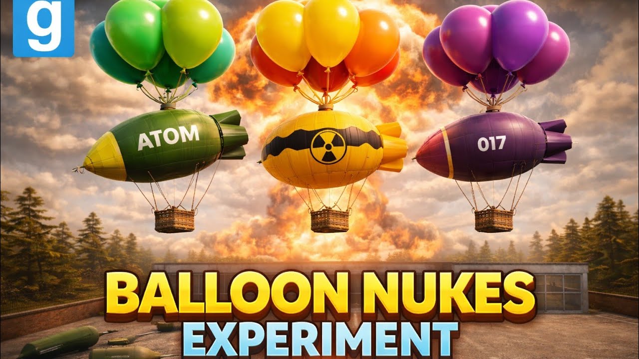 I Attached Balloons to Nukes in GMod… This Happened 😱