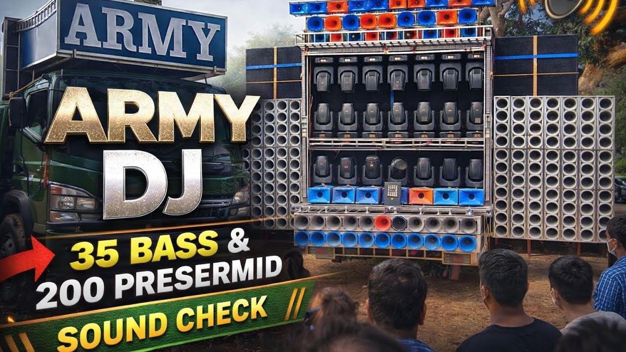 ARMY MIX dj bhadrak SOUND CHECK 35bass &200 mid re ଖେଳ କଲା #dj #sound #army #humming #debabrataevent