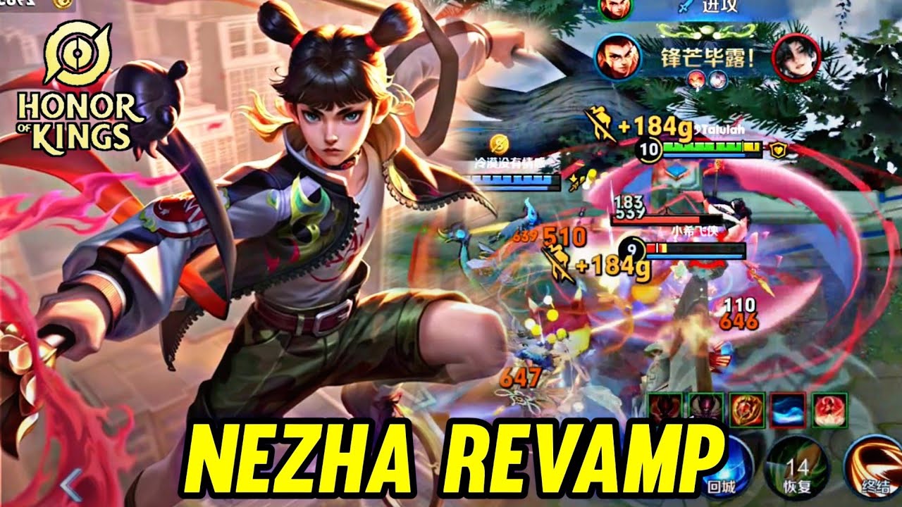 HOK : NEZHA REVAMP GAMEPLAY - HONOR OF KINGS