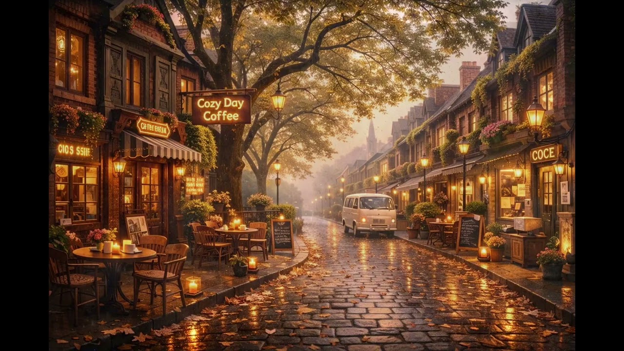 Cozy Coffee Shop ☕🌧️ Rain & Smooth Jazz | Relaxing Ambience