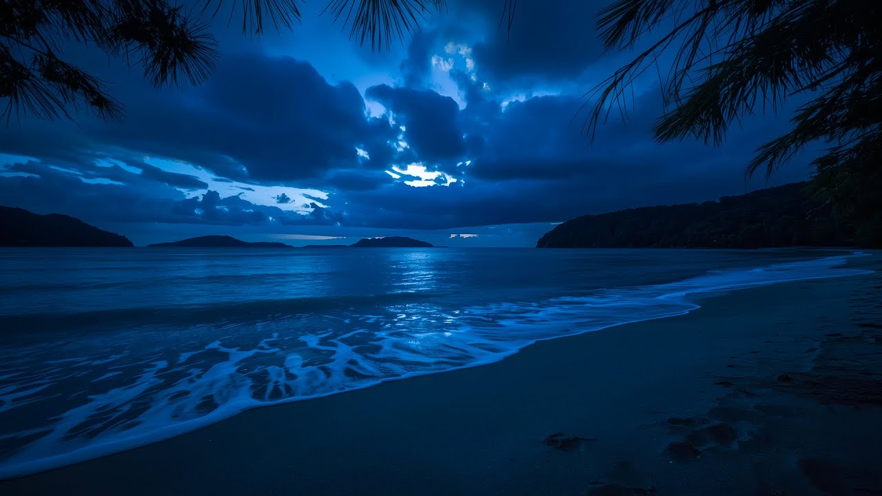 Stress Relief Ocean Waves 🌙 Healing Surf Noise for Anxiety & Emotional Balance