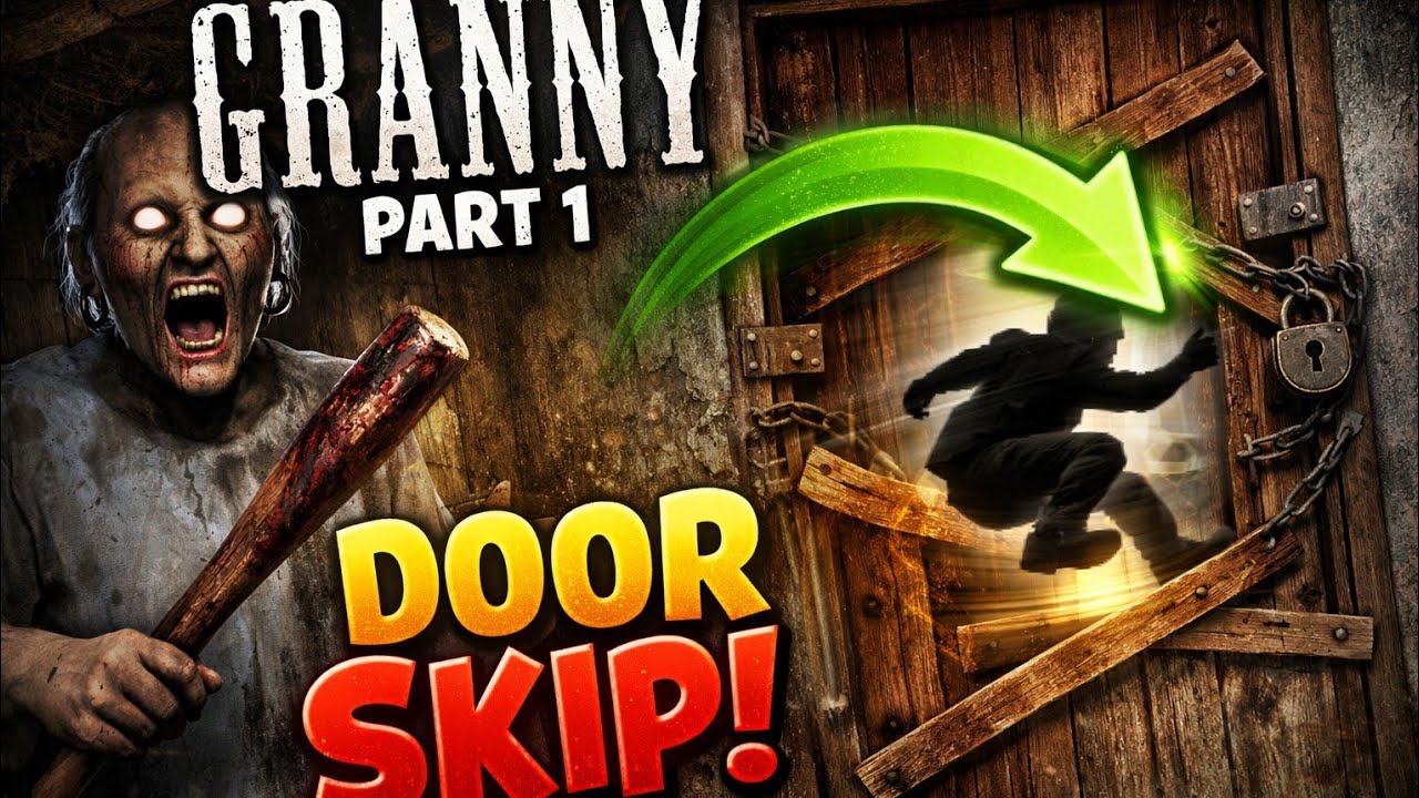 GRANNY SANTA UPDATE 🎅😱 | Door Skip EASY MODE | Part 1 #longvideo 