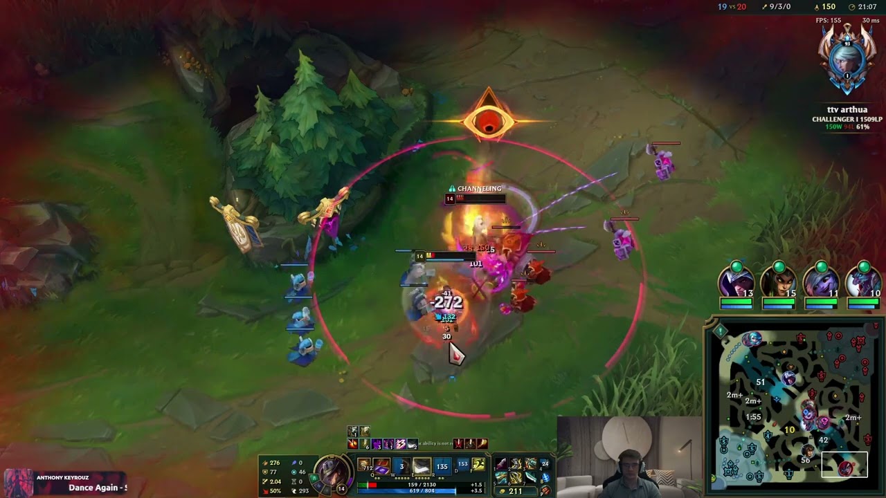 AD TWISTED FATE RANK 1 WORLD (actually) 1509 LP AURA FARMING??? !church | kraken slayer ranged buffs