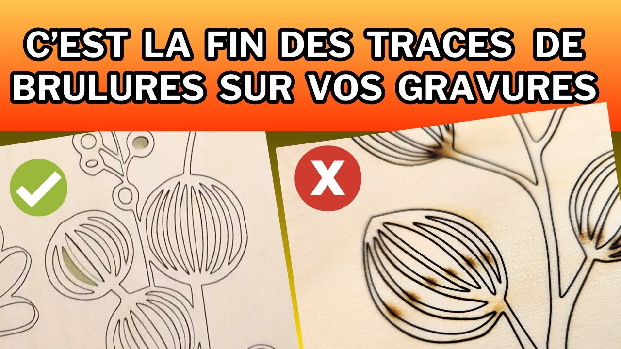 Comment nettoyer les traces de brûlure de gravure laser ?