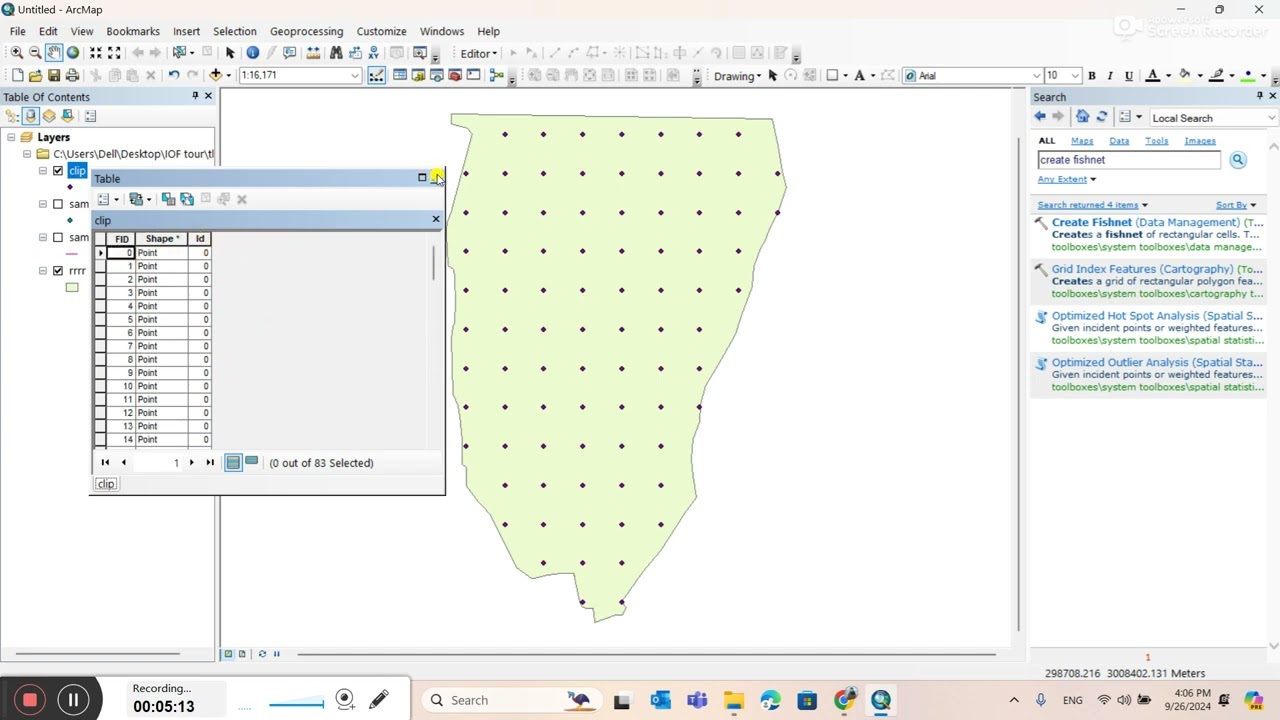 How to Establish Sample Plot and Export Coordinate in ArcGIS