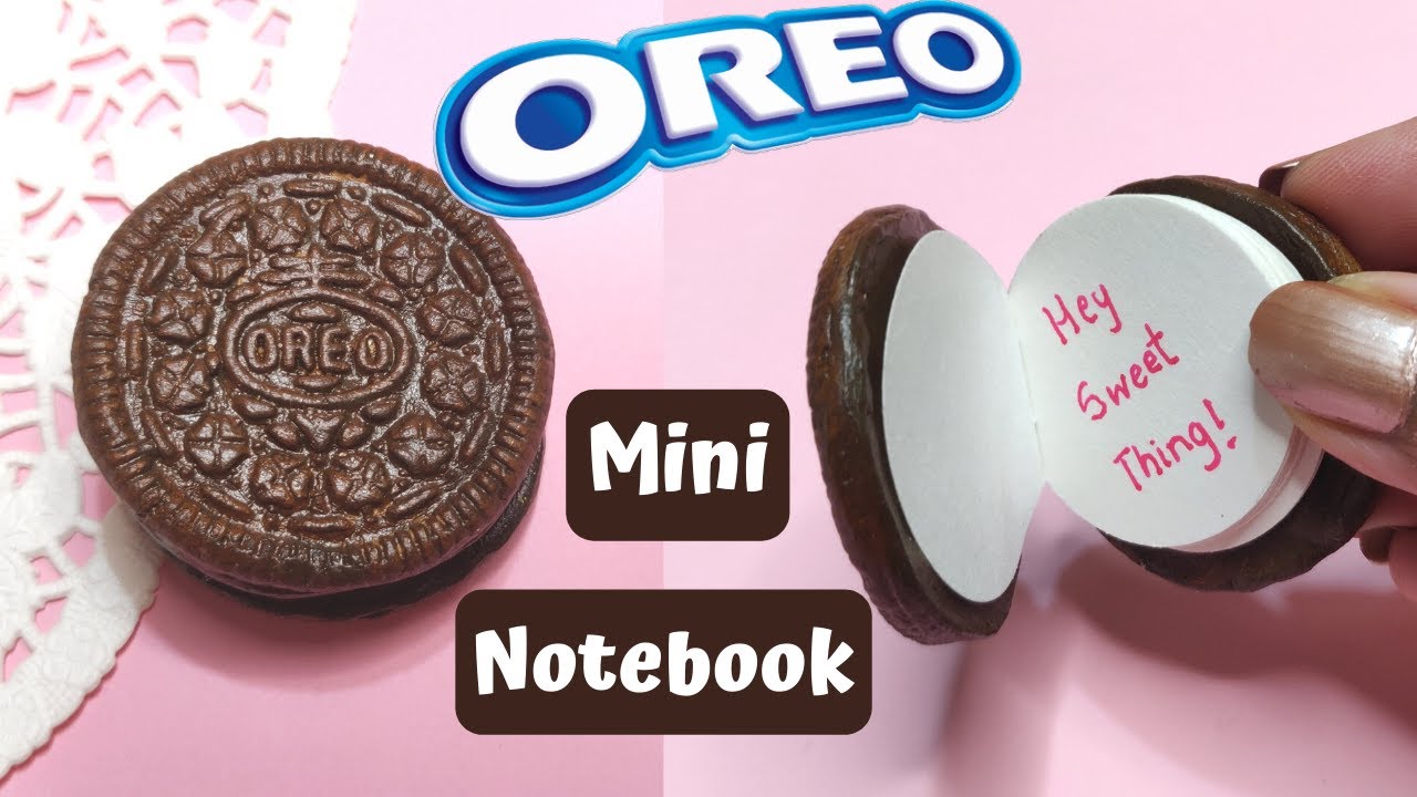 How to make Oreo Mini Notebook || Birthday gift idea || Back to school craft