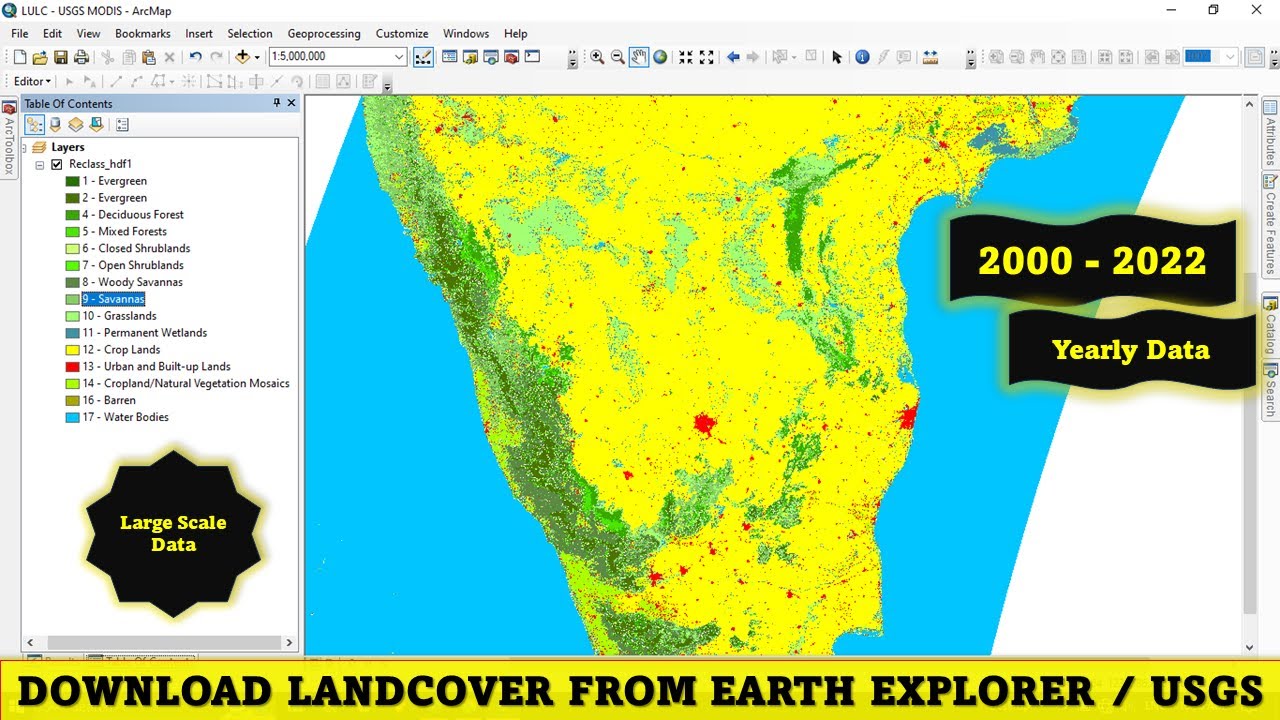Загрузите бесплатные данные о земельном покрове от Earth Explorer/USGS