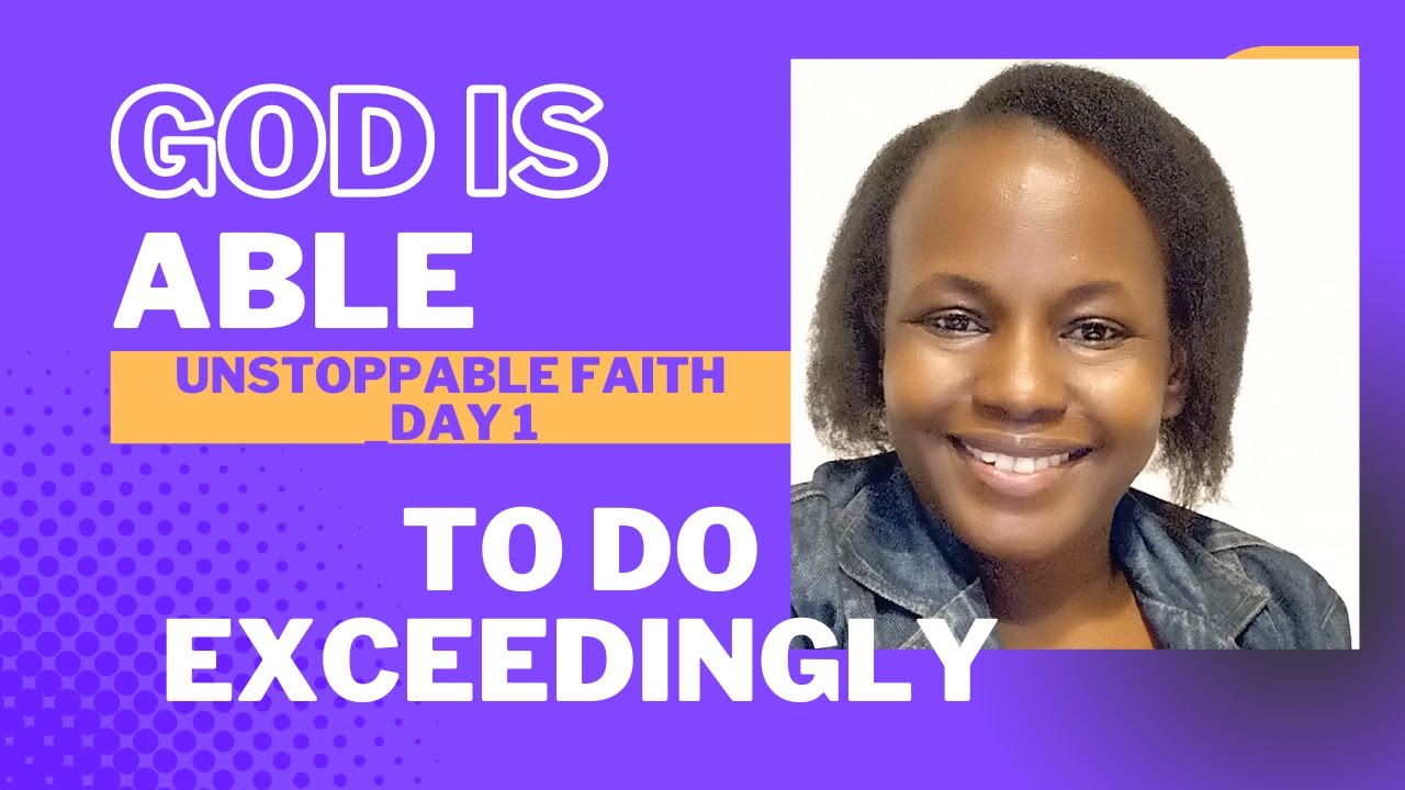 You’re Asking for Little—God Is Able to Do Much More