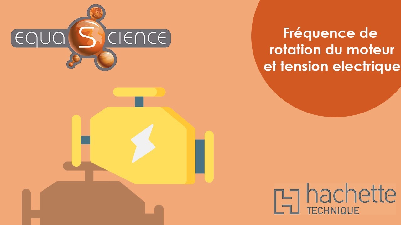 Fréquence de rotation du moteur et tension électrique