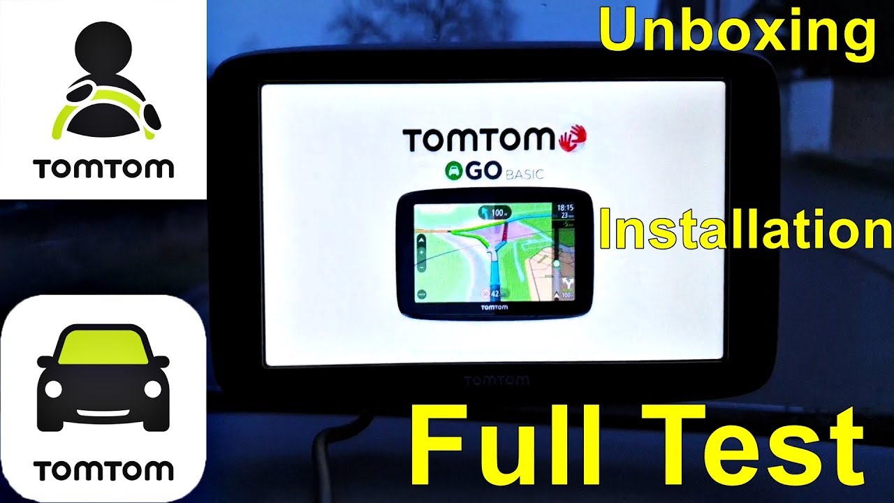 TomTom Go Basic 6 - GPS Unboxing, Installation & Car Test