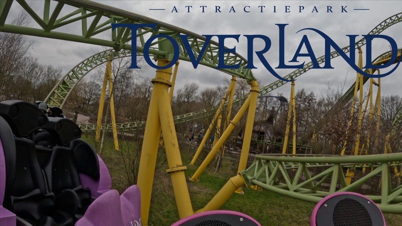 Dwervelwind Back Row POV | Spinning Coaster | Toverland Netherlands