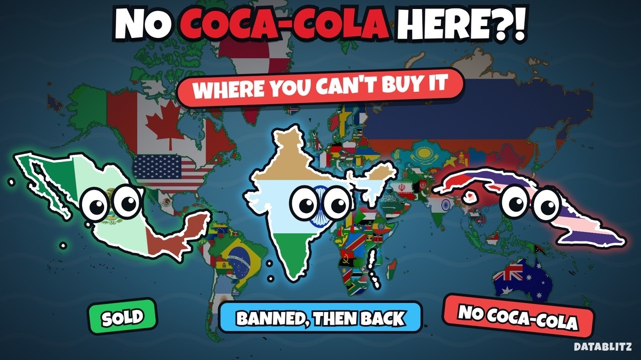 Countries Where Coca-Cola Is NOT Sold (World Map 2026)