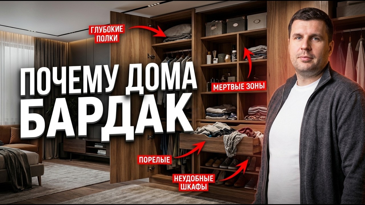 Из-за чего дома бардак? Неочевидные ошибки и как это исправить? (часть 2)