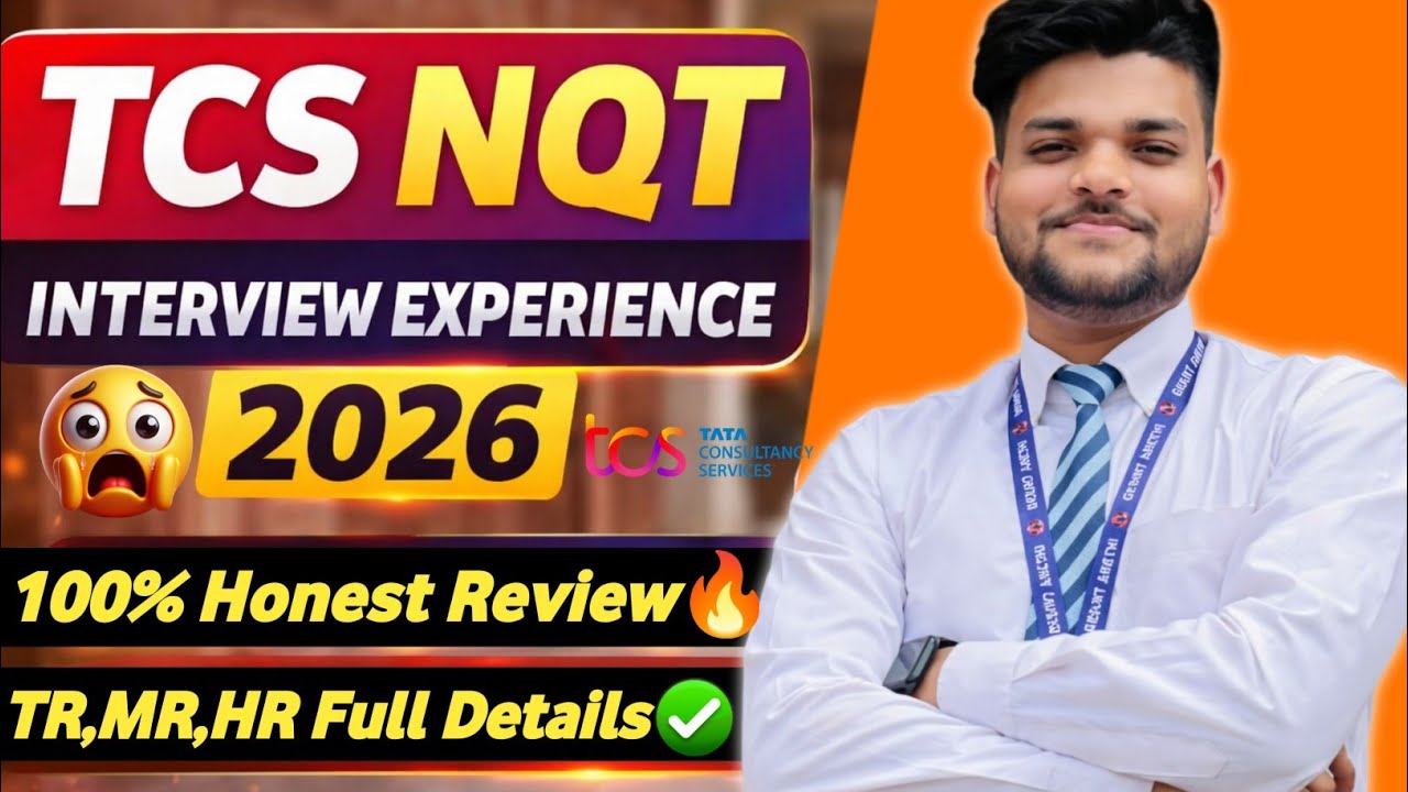 TCS NQT Interview Experience 2026 | 100% Honest Review 🔥 | TR MR HR | TCS NQT 2026 Hiring Process 