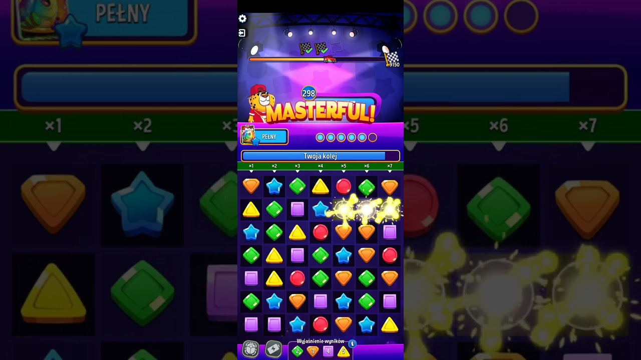 Score rally crazy columns 9150 / hard / solo quest / match masters 