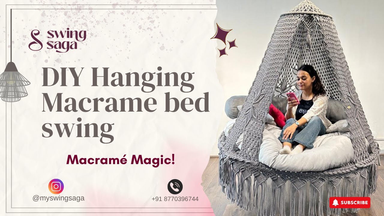 DIY Hanging bed swing for adults and kids | swing saga | Must watch