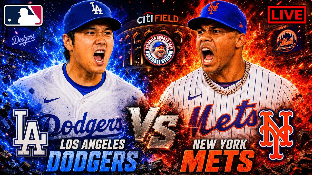 ⚾ Dodgers vs Mets LIVE | MLB Watch Party | Play-by-Play & Reactions