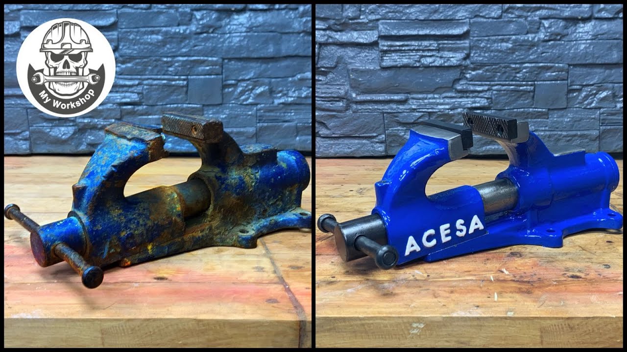 Rusty Deadlocked Vise - Perfect Restoration