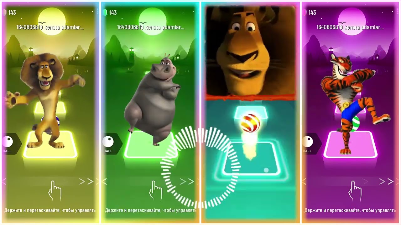 Alex 🆚 Gloria 🆚 King Julian 🆚 Vitaly