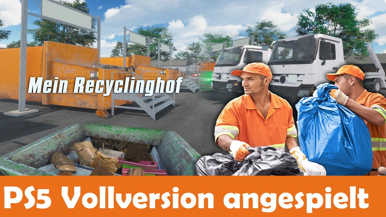 MEIN RECYCLINGHOF für PS5 🚚 VOLLVERSION angespielt ! Macht MÜLL sortieren Spaß ? Mein ERSTEINDRUCK !