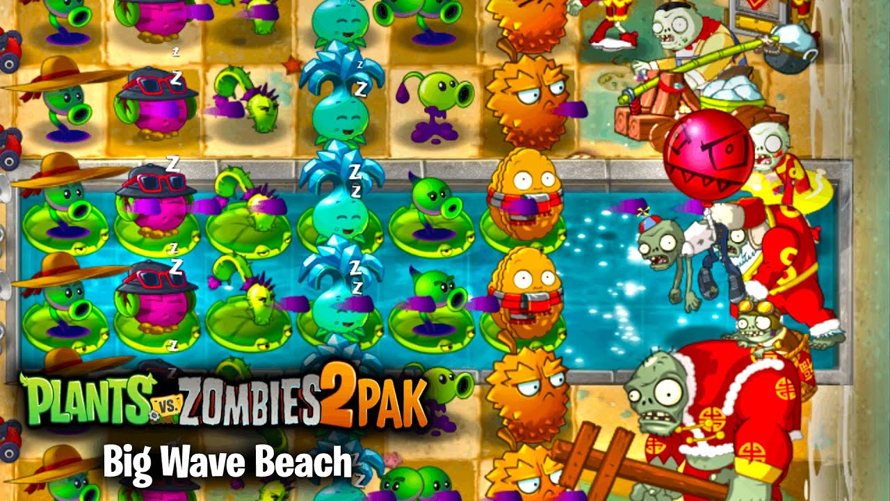 PvZ 2 PAK Big Wave Beach | Shadow Peashooter, Endurian, Dusk Lobber & More | Download