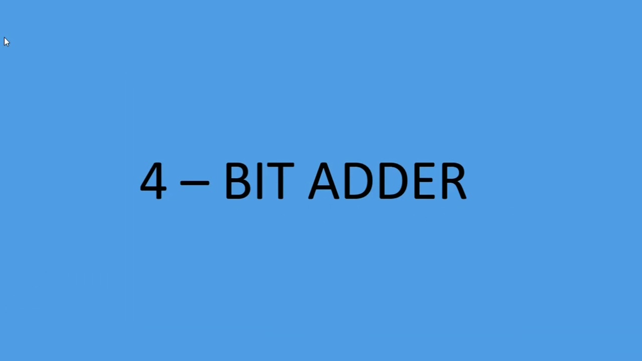 4- bit adder subtractor and adder / subtractor multisim