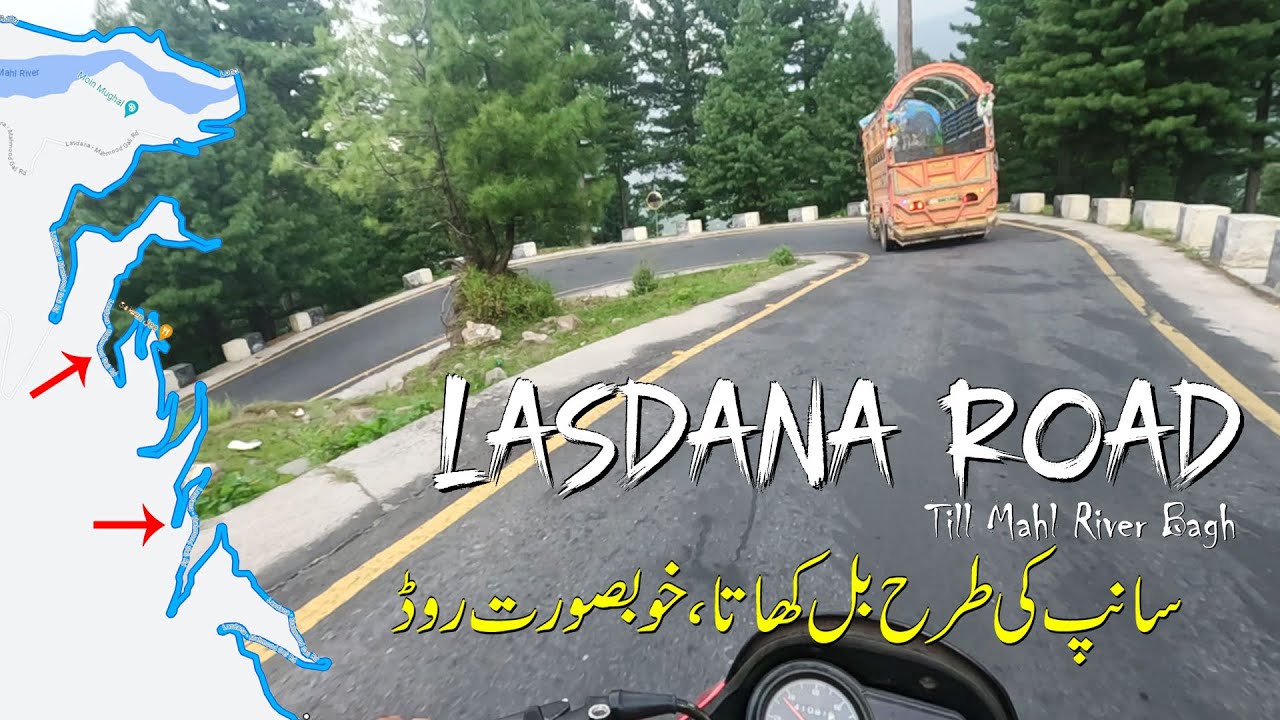 Beautiful unbelievable Lasdana Road view till Mahl River Bagh | Zig Zag Road | urdu knowledge