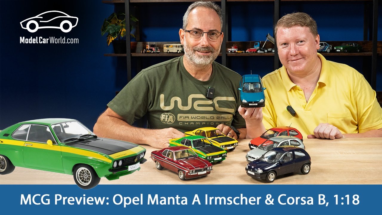 Exklusive Vorschau: So sehen die neuen Opel Corsa B & Manta A Modelle von MCG in 1:18 aus!