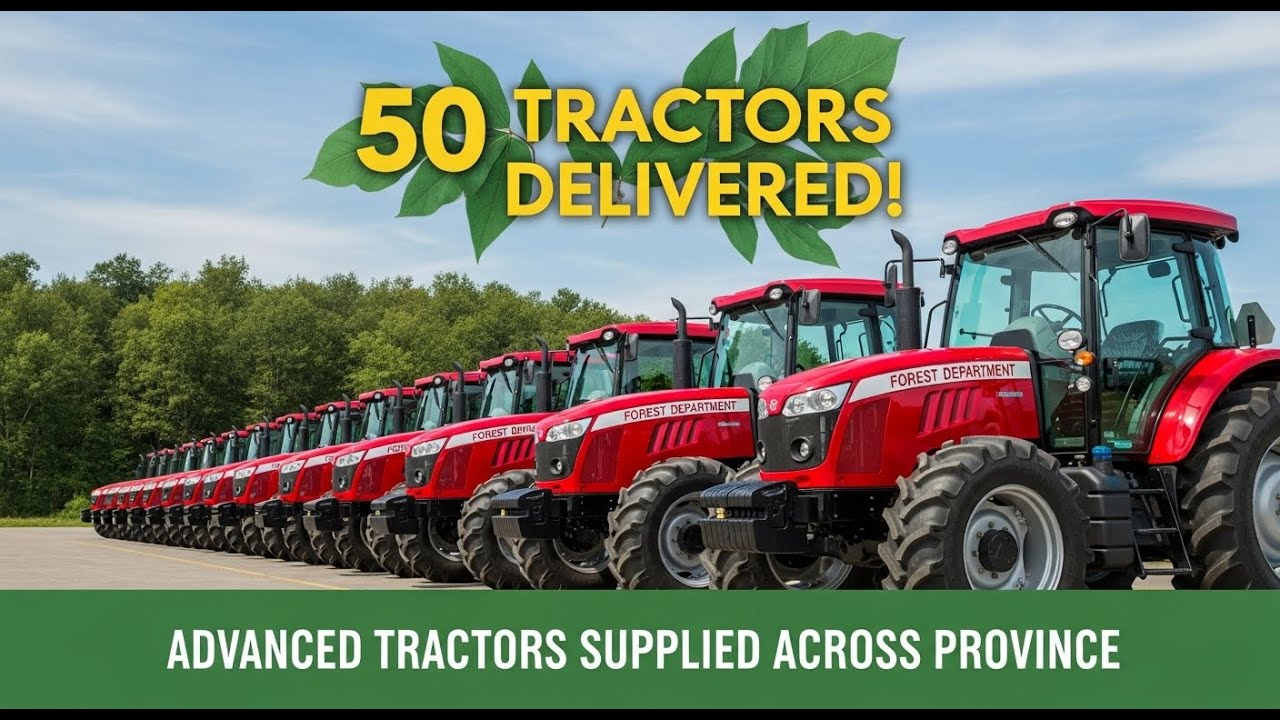 50 Modern Tractors Delivered to Provincial Forest Division | F&W, Punjab