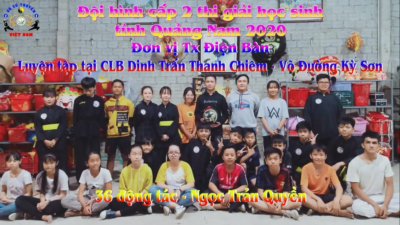 Đội hình cấp 2 thi giải học sinh tỉnh Quảng Nam 2020 || Đơn vị: Thị xã Điện Bàn