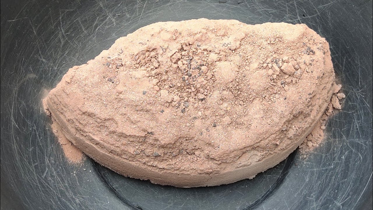 soft red sand cement dry+water 💦💦 crumbling || satisfying asmr ||