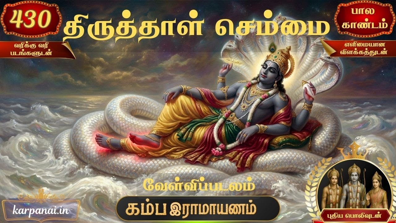 திருத்தாள் செம்மை | Song 430 | வேள்விப்படலம் | பால காண்டம் | Kamba Ramayanam