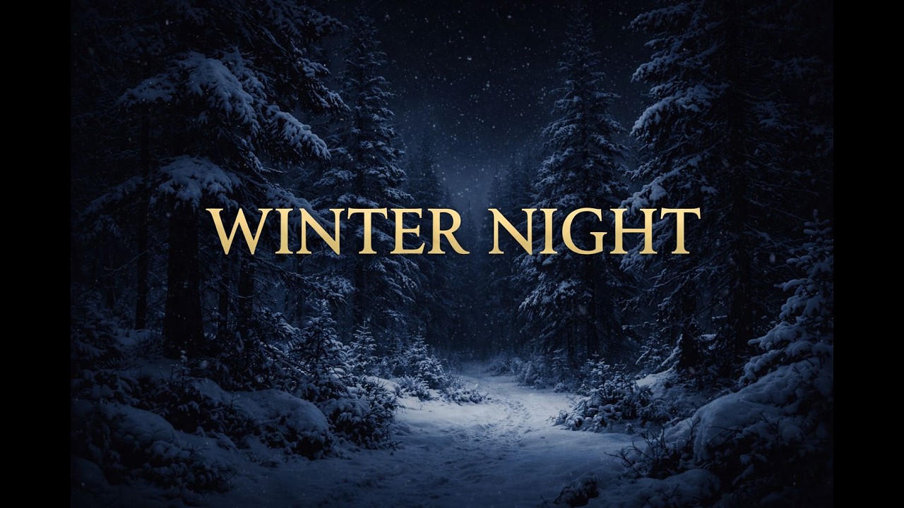 Winter Night Sleep ❄ 3 Hours Dark Ambient for Deep Relaxation