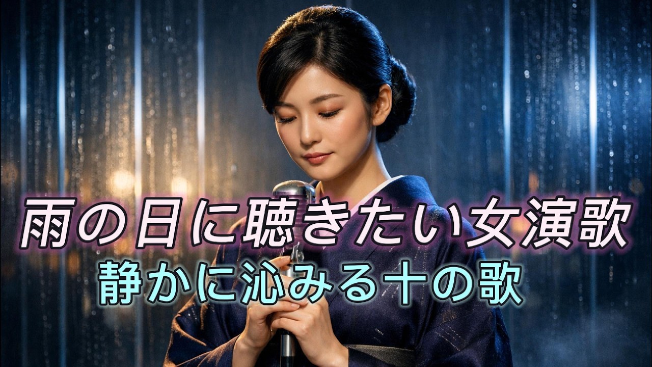 雨の日、心が静かになる女演歌集｜しっとり響く十の歌[演歌の響き]