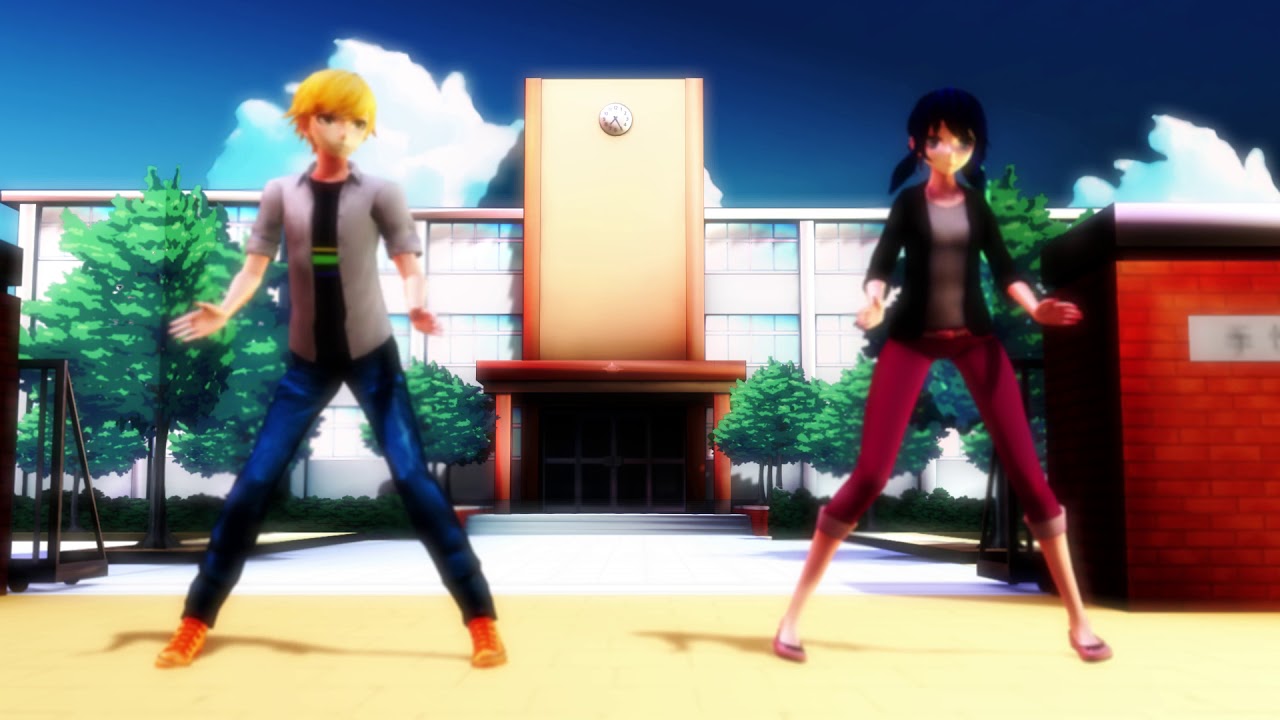 Miraculous Ladybug MMD - Adrien and Marinette Go Timber