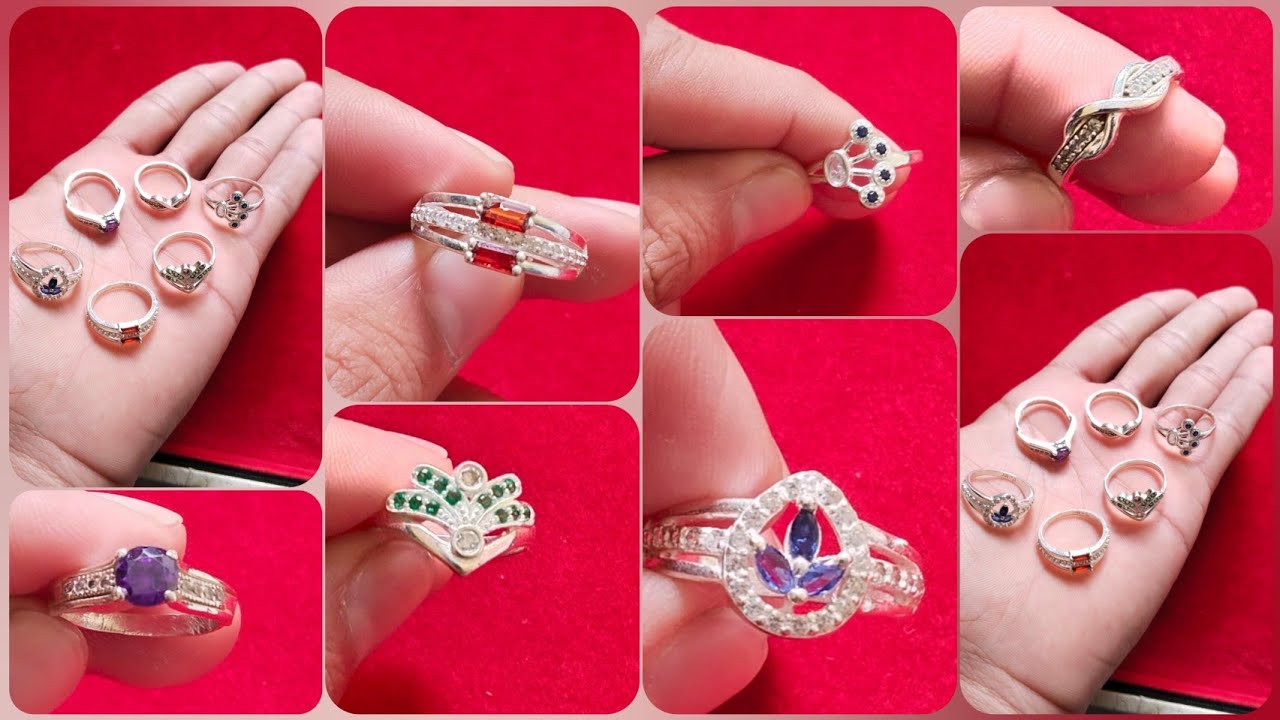 Latest 925 silver ring design for girls || beautiful silver ring design 2025
