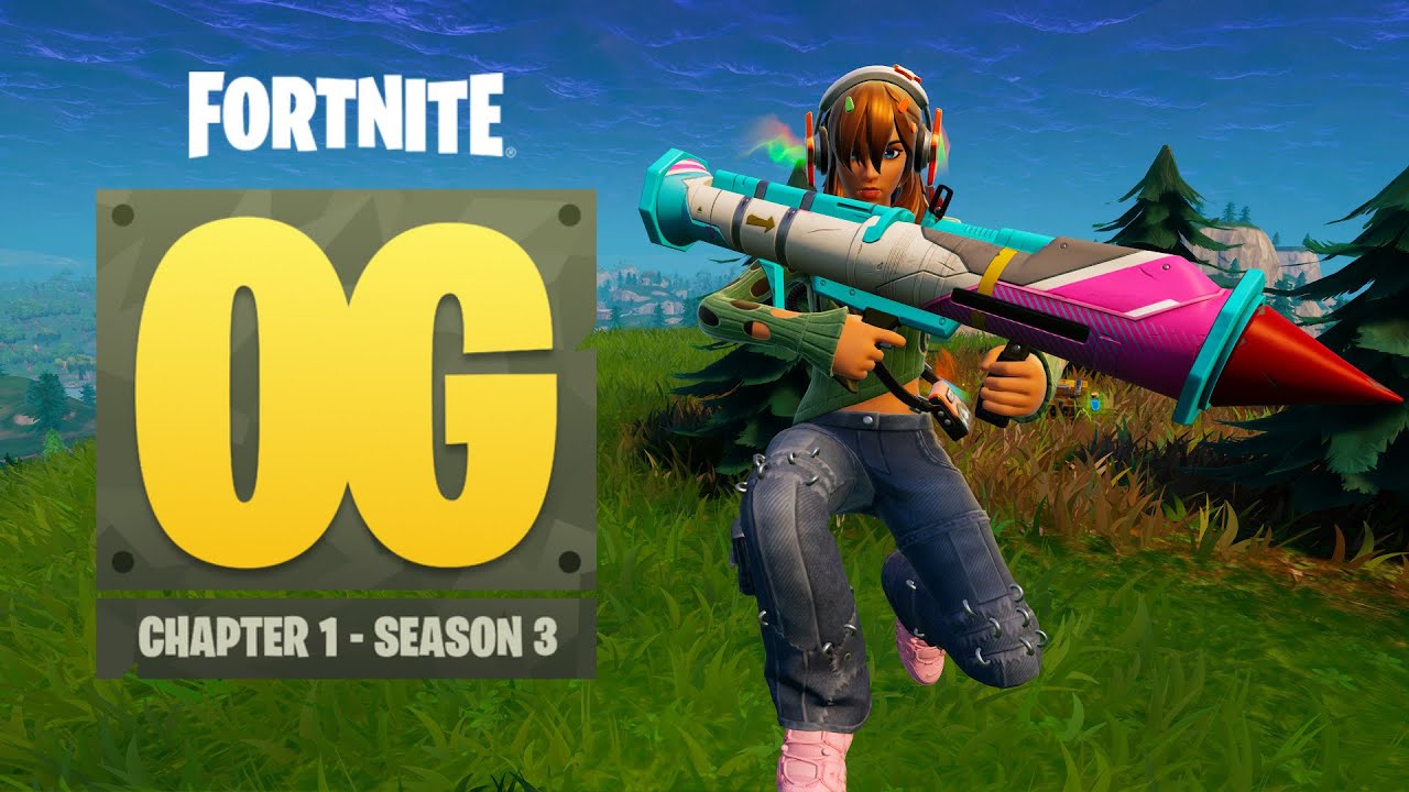 Getting a Win With The Guided Missile in OG Fortnite!!! :3c