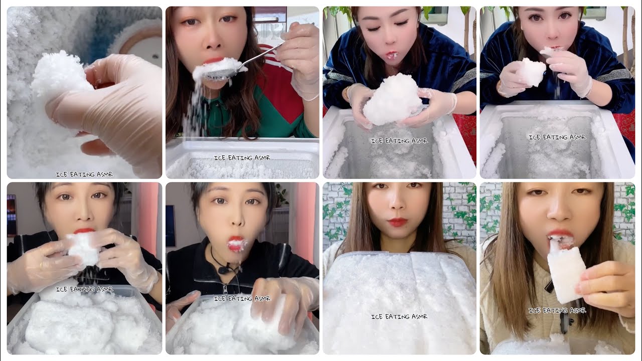 [ASMR] FREEZER FROST EATING & frystifrost & SOFT ICE EATING& ICE MUKBANG & ЯДЕНЕ С ЛЕД & BUZ YEMEK 6