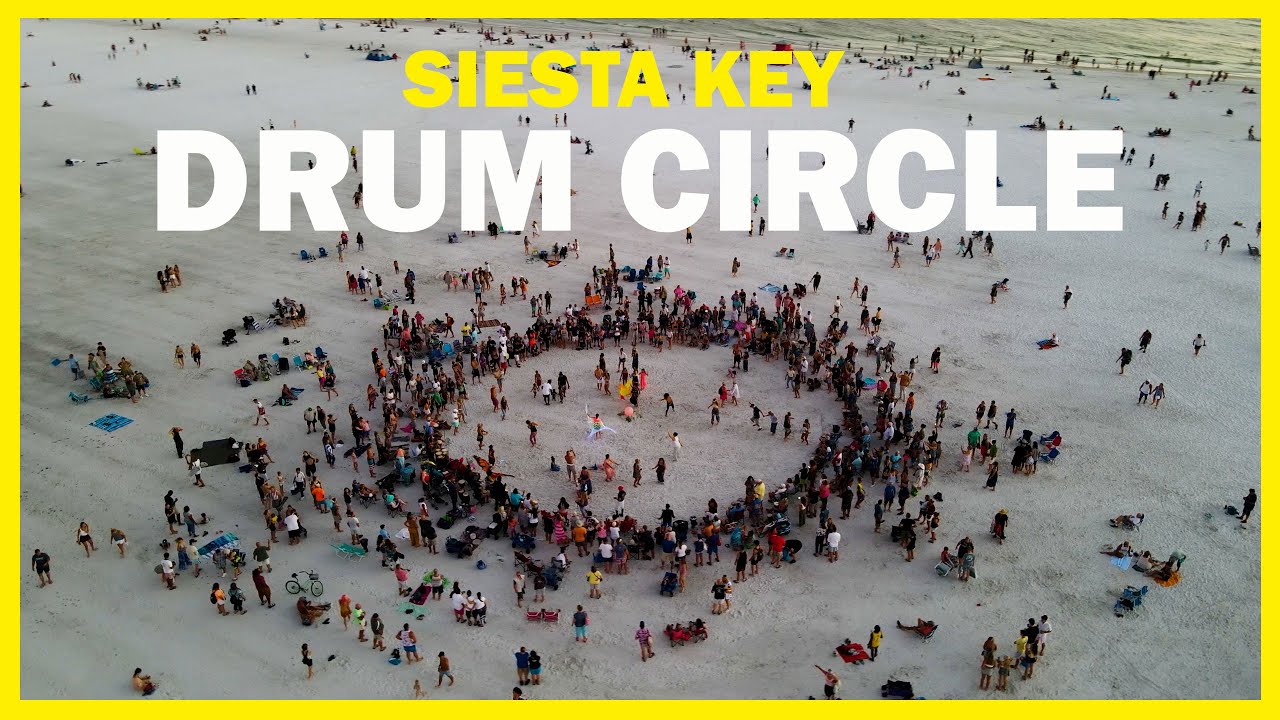 DRUM CIRCLE at SIESTA KEY BEACH is a must-visit event in Sarasota Florida