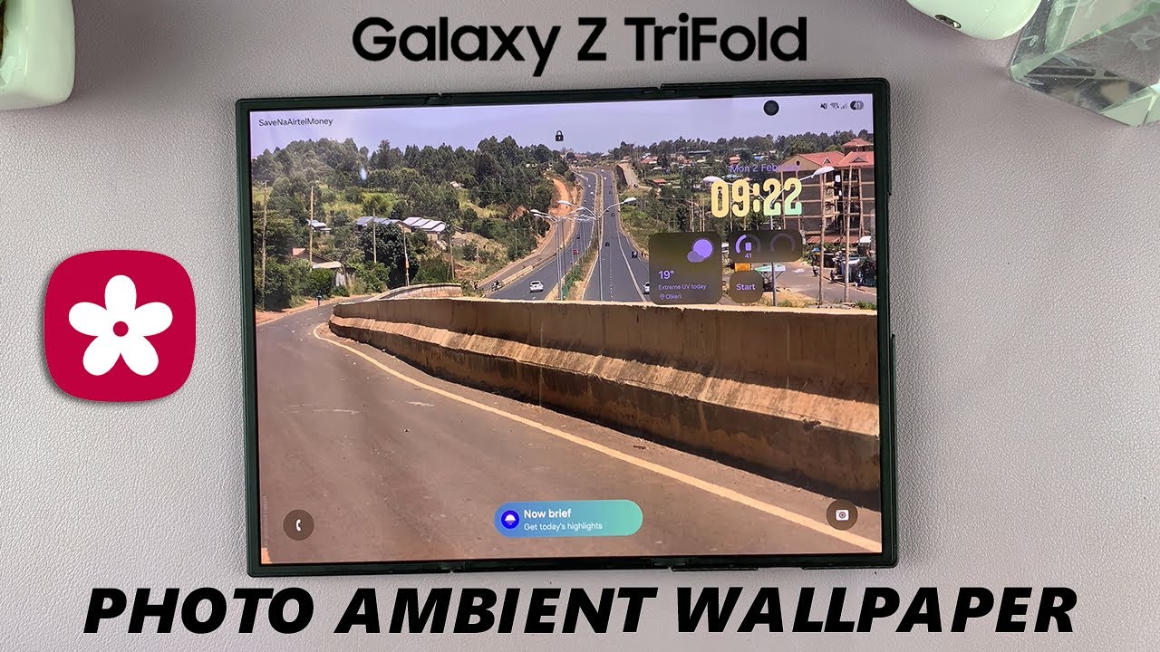 Как установить фоновое изображение в качестве обоев на Samsung Galaxy Z TriFold